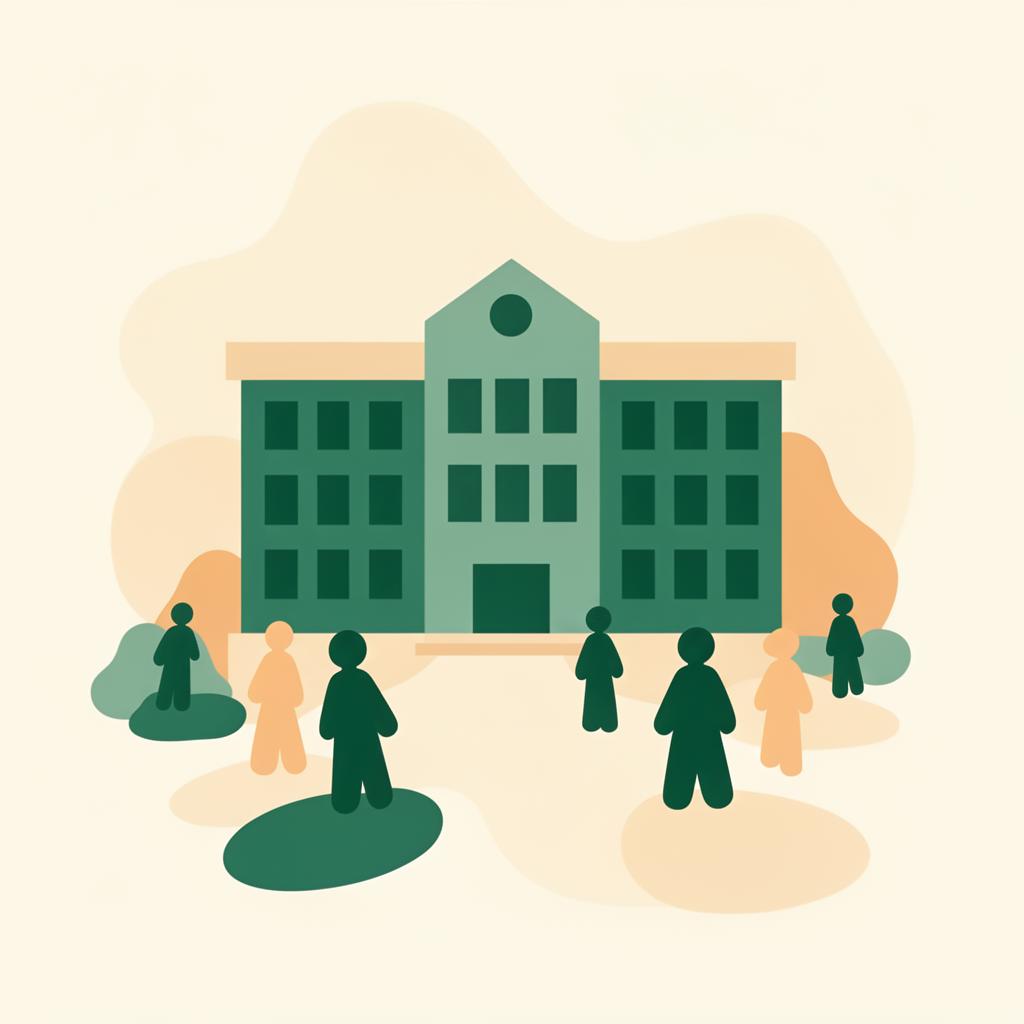 Illustration of a school